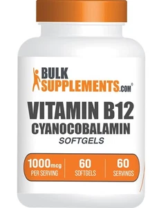 BulkSupplements Vitamin B12 Softgels - Available in 1000mcg, 5000mcg - Picture 1 of 10