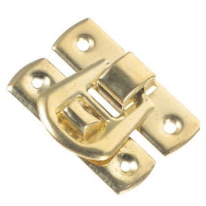 10 pcs Wooden Box Hasp Latch Jewelry Box Lock Gift Box Buckle Hasp Metal Hasp - Picture 1 of 12