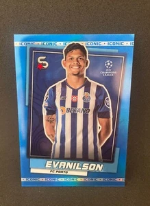 EVANILSON UEFA SUPERSTARS 2022-23 ICONIC BLUE HOLO FOIL 03/10 - Picture 1 of 2