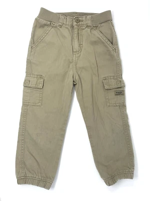 Wrangler Khaki Color Cotton Stretch Waist Boy's Cargo Pants Size 4T - Image 1 of 4