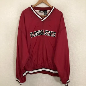 Vtg Starter Florida State University Seminoles Pullover Windbreaker Mens 2XL FSU - Picture 1 of 9