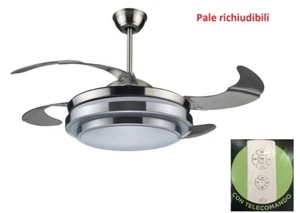 Ventilatore da soffitto 4 pale a scomparsa DCG VECRD47TL luce telecomando Rotex - Foto 1 di 3