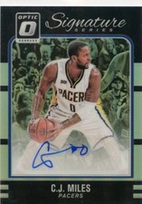 C.J. Miler 2016-17 Panini Donruss Optic SIgnature Series Black Holo Auto