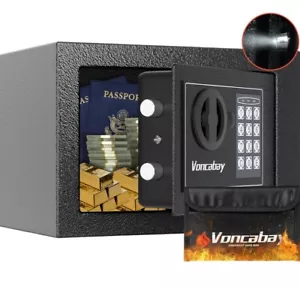 Spardresor für Zuhause mit Sensorlicht & feuerfest Sicherheit Safe Box - Bild 1 von 5