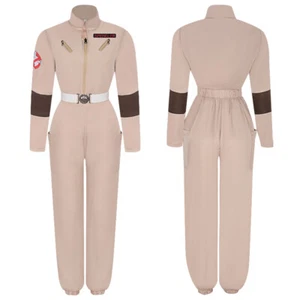 Ghostbusters Jumpsuit Uniform Cosplay Costume Women's Outfit - Picture 1 of 6