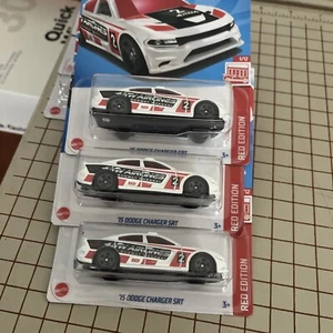 Hot Wheels 2024 HW Red Edition 1/12 White '15 Dodge Charger SRT Lot 3 - Picture 1 of 3