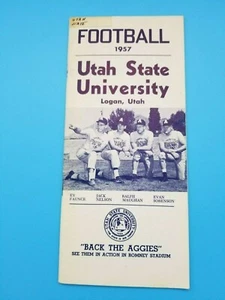 UTAH STATE AGGIES COLLEGE FOOTBALL MEDIA GUIDE - 1957 - Picture 1 of 3