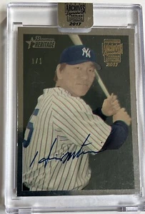 Hideki Matsui 2017 Topps Archives Signature Bowman Heritage AUTO 1/1 - Picture 1 of 2