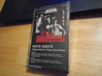 SEALED RARE White Nights CASSETTE TAPE genesis led zeppelin Lou Reed soundtrack - Image 1 of 2