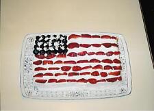 PATRIOTIC CAKE American Flag FOUND PHOTOGRAPH Color ORIGINAL Snapshot 36 55 P