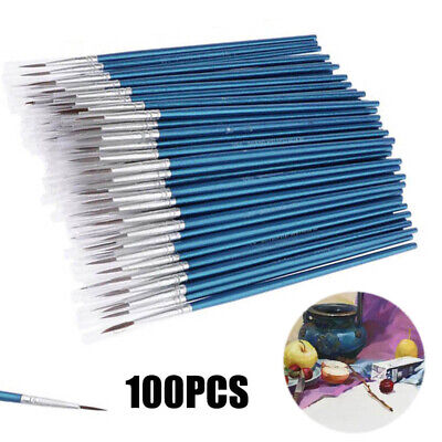 100 Un. Micro Extra Fino Detalle Cepillos De Pintura Arte Manualidades Pintura Pinceles Kits • 10.85€