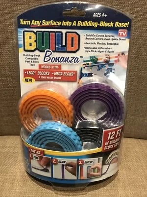 Build Bonanza As Seen on TV Flexible Building Block Base Blue/Purple/Orange/Blac - Image 1 of 2