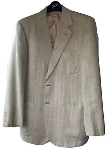 Brioni Silk/Linen/Cotton Herringbone Nomentano Sports Jacket UK/US 40R Euro 50R