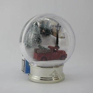 Bath & Body Works RED VINTAGE TRUCK SNOW GLOBE Light Up Wallflower Plug Holder - Picture 1 of 3