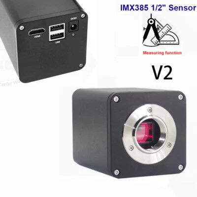 Microscopio Lapsun IMX385 V2 60FPS 1080P HDMI WDR Industria Montaje C Cámara Medida Foto 1 de 4