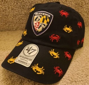 ADULT womens Baltimore RAVENS Crab Hat Cap NFL 47 Brand not orioles sga NEW - Picture 1 of 5