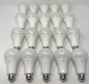 20 Pack GE LED General Purpose Light Bulb 16W 100W Soft White 2700K A21 - Picture 1 of 2