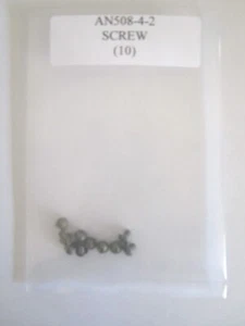 AN508-4-2 Screw 4-40 x 1/8 Round Head Slotted Copper Alloy - Lot of 10 - Picture 1 of 4