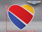 SOUTHWEST AIRLINES SOUTH WEST SWA CUT TO SHAPE HEART LOGO STICKER / DECAL