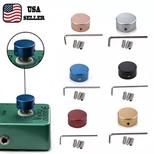 Interruptor de pedal de efectos Topper con tornillos efecto guitarra tapa de clavos de pie 6 colores - Imagen 1 de 11
