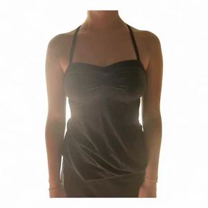 Lululemon PURE Focus Tank Black Swan dark gray, black adjustable top Women S - Picture 1 of 5