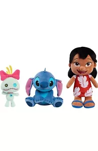 BRAND NEW Disney’s Lilo , Stitch, & Scrump plush stuffed animal 3 Pieces Set - Picture 1 of 7