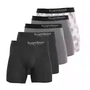 Bamboo Nation Boxer Briefs Mens Bamboo Jocks Underwear Anti Chafe - Picture 1 of 10