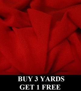 Material de tela artesanal de gasa roja lisa premium *OFERTA* - Imagen 1 de 1