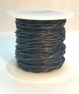 Cable de conexión calibre 20 AWG UL1007 UL1569 NEGRO Y AZUL par trenzado 50 pies - Imagen 1 de 1