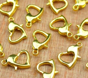 10 Pcs, 10X8mm Finish Heart Lobster Clasps - Picture 1 of 8