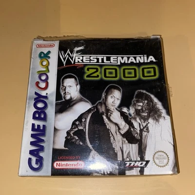 WWF Wrestlemania 2000 Nintendo Gameboy Color new seal broken mint CIB 1999 wwe  - Image 1 of 4
