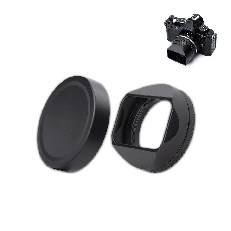 Metal Lens Hood Shade For Nikon Nikkor Z 40mm f2 Lens Hood Replace LH-N52 Black - Image 1 of 4