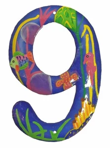 Arrecife tropical dirección casa número arte metal haitiano número 9 - Imagen 1 de 1