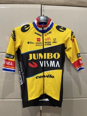 Camiseta Top Mujer Jumbo Visma Emitida Carrera Riejanne Markus AGU Ciclismo Talla S Foto 1 de 4