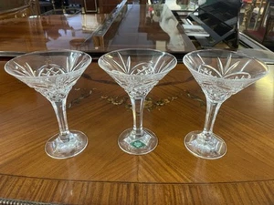 3er Set Shannon geschliffene Kristall Designs of Ireland Margarita Weingläser - Bild 1 von 11