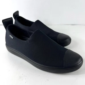 Zapatos informales ECCO Soft 7 GTX GoreTex sin cordones para caminar negros cómodos talla 38 - Imagen 1 de 17