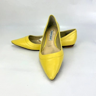 Charles David Perry flat Women Shoes Size 6.5 B Yellow Leather CD8066 Perry M065 - Image 1 of 3