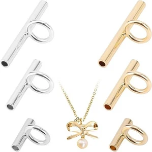 6Pcs Pin to Pendant Converters 8/13/20Mm Copper Necklace Adapter for Brooch Gol - Picture 1 of 7
