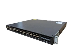 48-portowy przełącznik sieciowy Cisco Catalyst WS-C3650-48PS-E Gigabit Ethernet PoE+ - Zdjęcie 1 z 7
