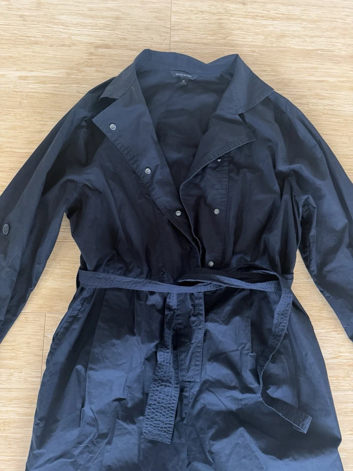 Mono a Presión Banana Republic Finley Algodón Popelina Con Cinturón M Usado en Excelente Condición Foto 1 de 4