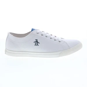 Original Penguin Petey Stripe Lace Up Mens White Lifestyle Sneakers Shoes 11 - Picture 1 of 5