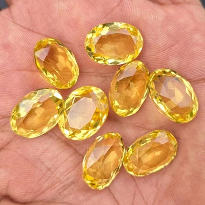 91.90 ct Natural Oval Cut Yellow Citrine Gemstone Lot with certificate - Image 1 of 4