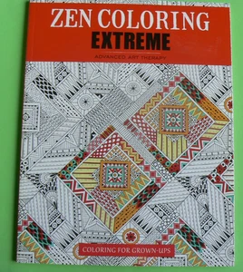 ZEN COLORING EXTREME Advanced Art Therapy,Coloring for Grown-Ups, NEW 48 designs - Picture 1 of 17
