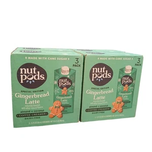 Nut Pods Special Edition Gingerbread Latte Dairy-Free Coffee Creamer 3pk x4=12 - Picture 1 of 7
