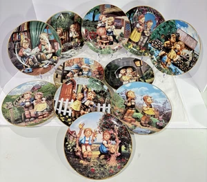MJ Hummel Little Companion Sammelteller von Danbury neuwertig 1990 11er Set - Bild 1 von 14