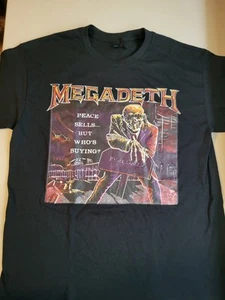 Megadeth Shirt Men's Large Peace Sells But Who's Buying - Picture 1 of 7