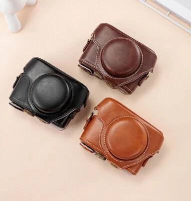 PU Leather Camera Case Bag Adjustable Strap for Sony DSC-RX100 VII VI V IV III - Image 1 of 4