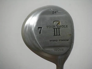Ladies Tour Eagle III Hybrid Titanium 24* 7 Wood Ladies Flex Graphite Very Nice! - Picture 1 of 4