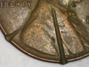 1946 Lincoln Wheat Cent with Unique Planchet Error Obverse & Reverse Error Coin - Picture 1 of 5