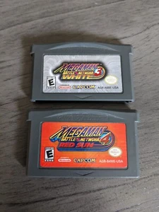 Nintendo Gameboy Advance GBA Megaman Battle Network 3 White + 4 Red Sun SAVES - Picture 1 of 4